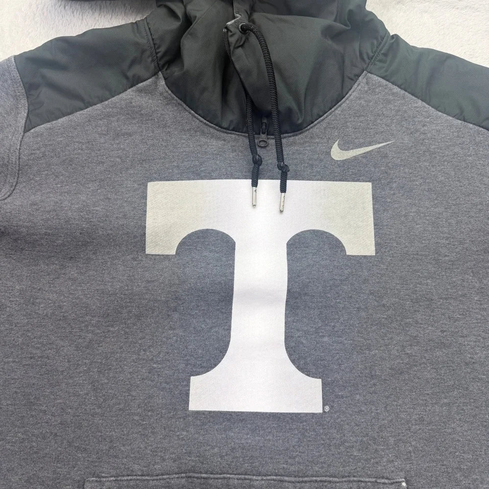 Nike Tennessee Volunteer Hoodie Mens Large Pullover Mixed Media Athletic